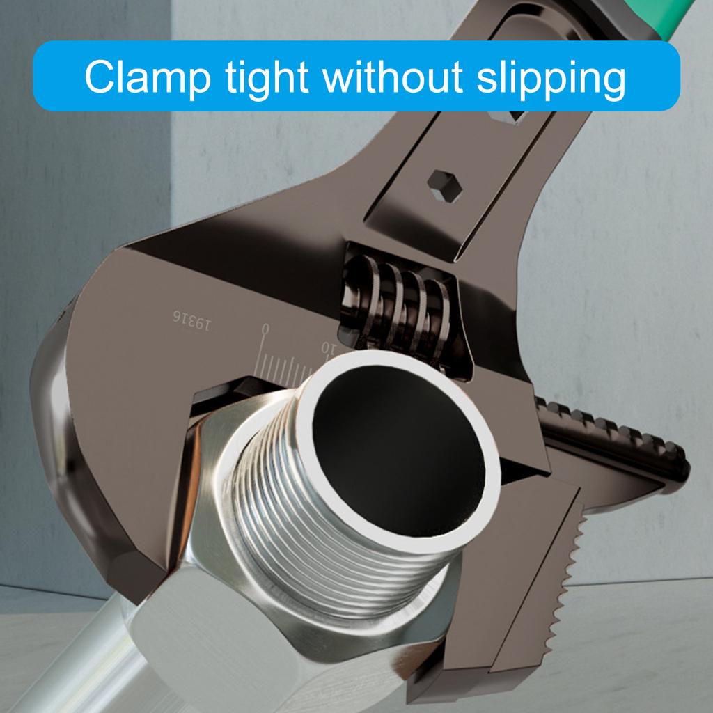 8/10/12/15inch Professional Universal Adjustable Wrench Multi-function Long Handle Large Open Monkey Spanner Tool