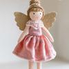 Подвеска в виде ангела, тканевая фея, подвесное украшение в виде ангела, кукла-ангел с блестящими крыльями, украшение для рождественской елки, дня рождения, Нового года