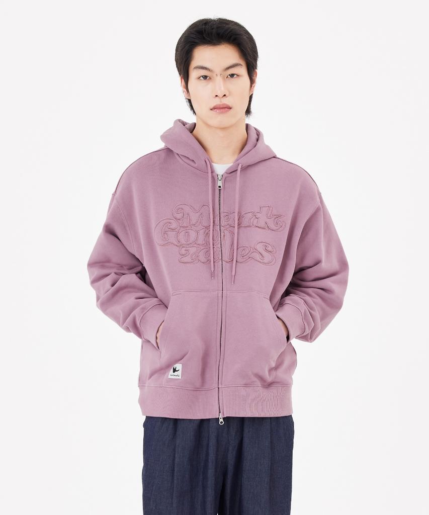 Mark Gonzales Толстовка с молнией Mg Applique - Инди-розовый