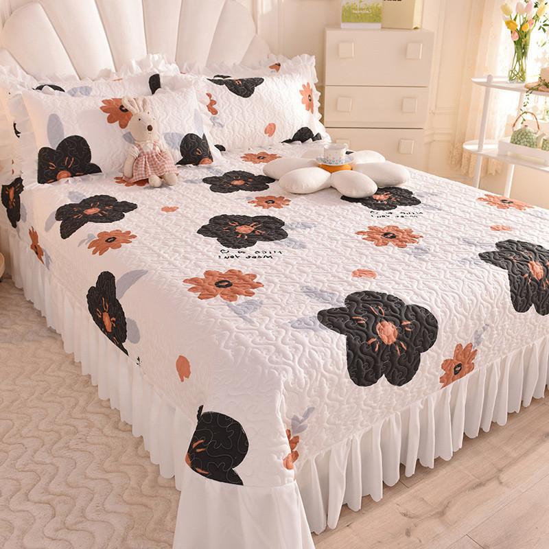 Чехол на кровать в Корейском стиле в стиле принцессы, противоскользящий утолщенный чехол на кровать с татами, моющийся чехол на кровать круглый год