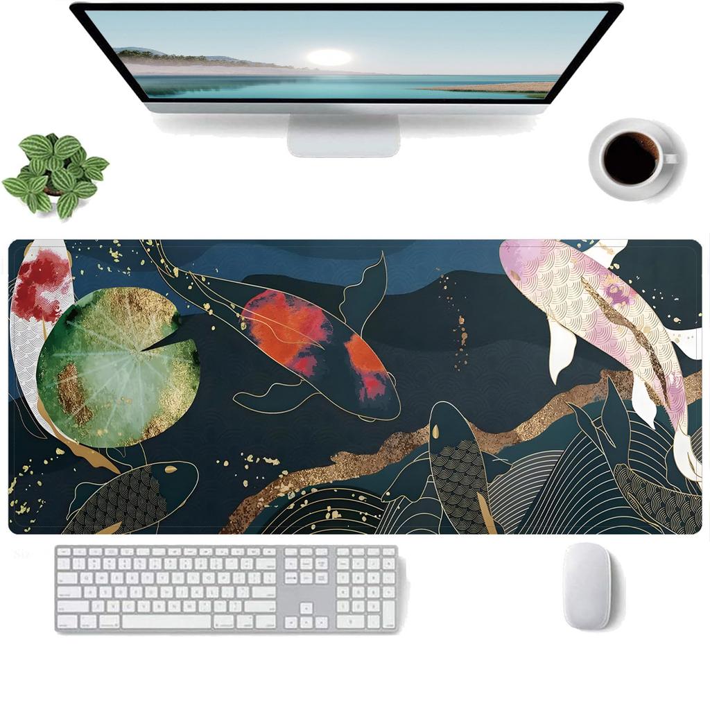 Koi Mouse Pad Large Ip Laptop Non-slip Office New Game Table Mat