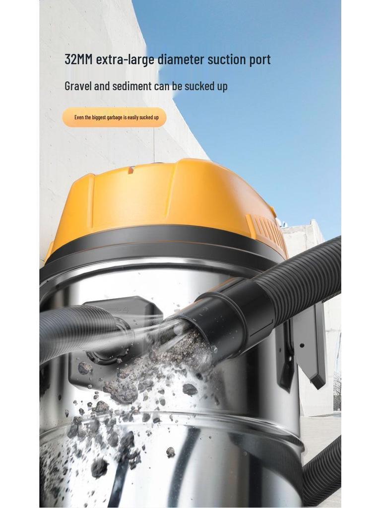 High-Suction Industrial Vacuum Cleaner for Home - Compact Wet & Dry Use, Grout Cleaning, Car Wash; Free Shipping