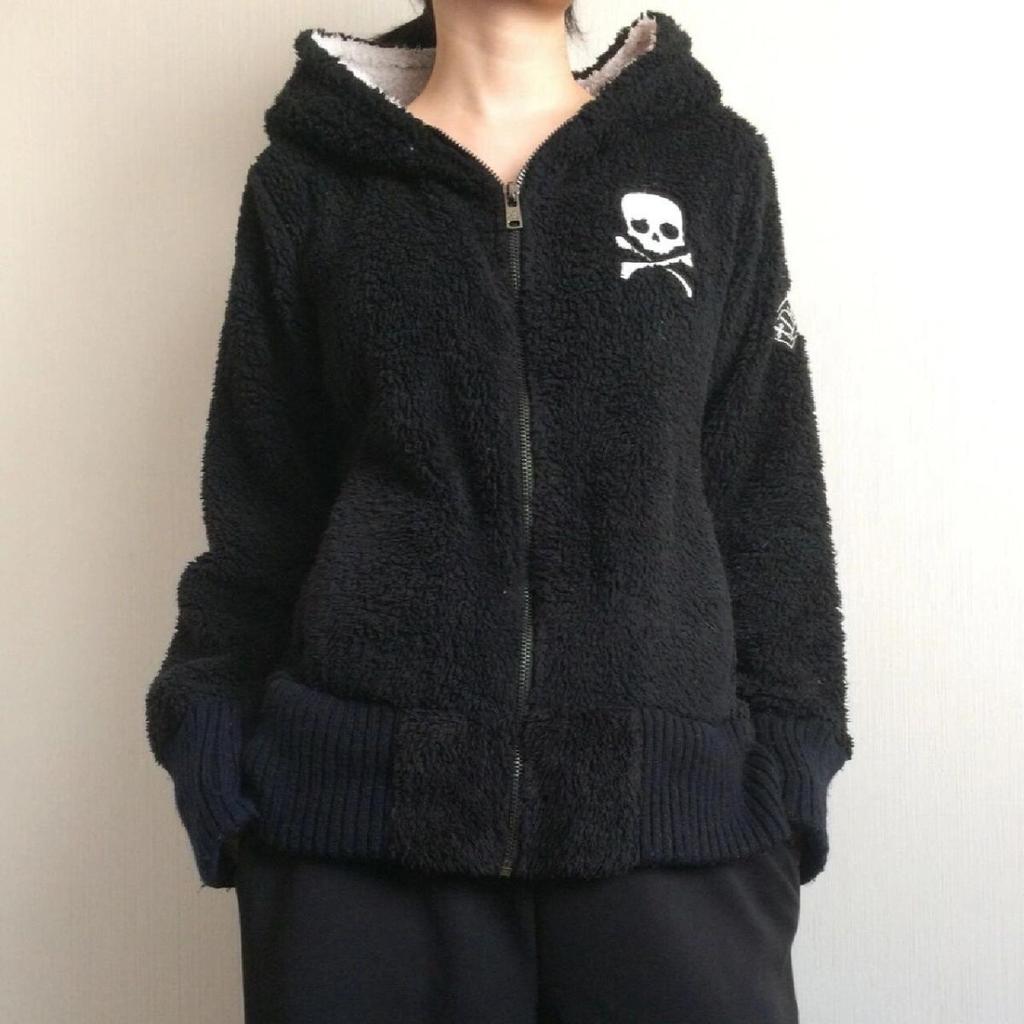 VAYLA Y2k Lamb Jackets Women Gothic Hoodies Cross Skull Grunge Zipper Sweatshirts Vintage Casual Hooded Coats Harajuku Streetwear