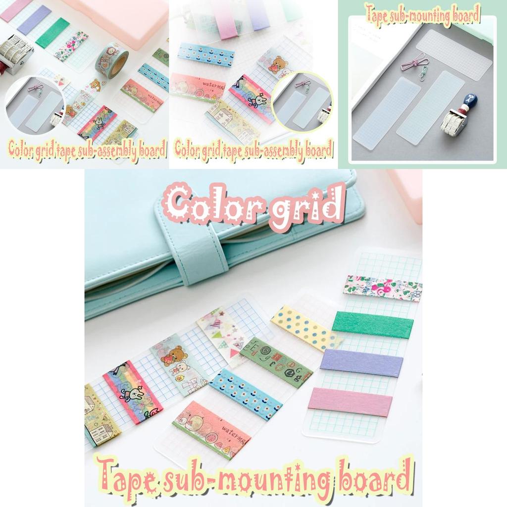 Colorful 1pcs Washi Tape Dispenser Organizer Board For Scrapbooking And Journaling