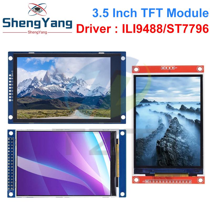 TZT 3,5-дюймовый TFT LCD модуль с сенсорным экраном 3,5 дюйма 480x320 ST7796U ILI9488 LCD дисплей для Arduino UNO MEGA2560 Без сенсора