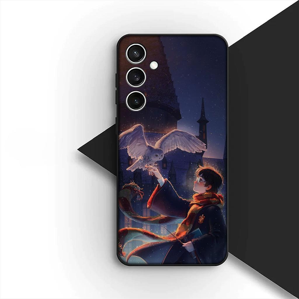 Soft Cover for OPPO A80 A18 A16 A40 A17 A15 A38 A78 A79 A54 A57 A12 A60 4G 5G Casing Phone Case Owl Art Harries Wand Potters