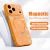 Чехол с узором из бабочек и бантов Для iPhone 17 Pro Max Чехол iPhone 16 15 14 13 Pro Max Магнитный Для Magsafe Гибридный Тонкий Матовый Чехол