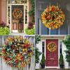 Autumn Wreath Rustic for Front Door Outside Garden Home Decorations
