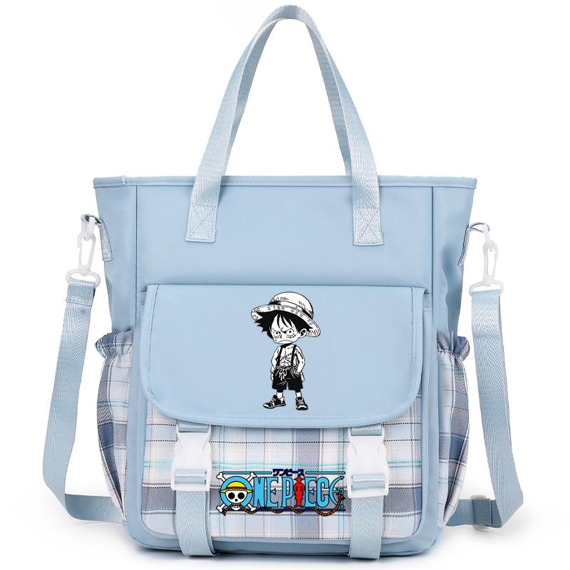 Аниме One Piece Дышащая компьютерная сумка женская сумка через плечо Милая сумка-мессенджер для подростков девочек и мальчиков школьная сумка женская повседневная моющаяся сумка
