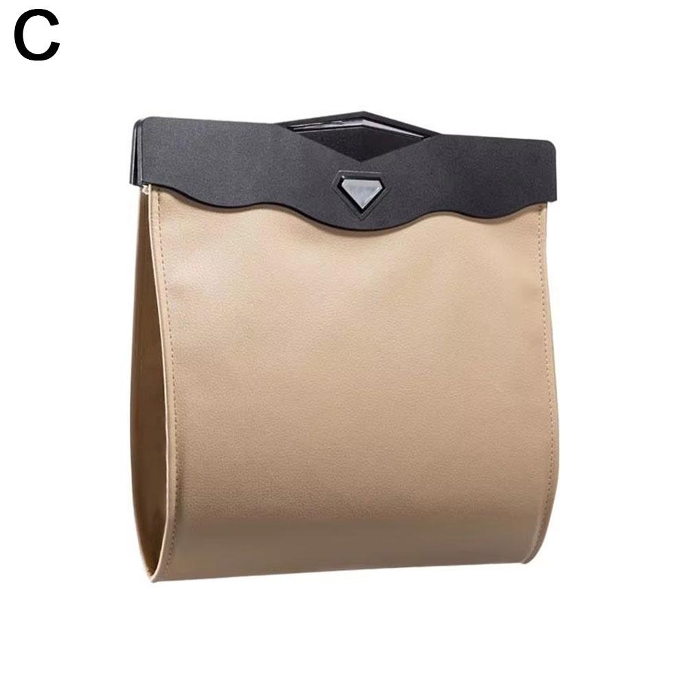 Универсальный автомобильный мешок для мусора, водонепроницаемый, магнитный, адсорбционный, герметичный, подвесной, кожаный, карман для мусора, для хранения I2W4