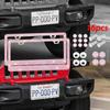 1/2pcs Bling Crystal License Plate Frame Luxury Car Frame Plate with Button Diamond Car License Plate Frame Cover for Women