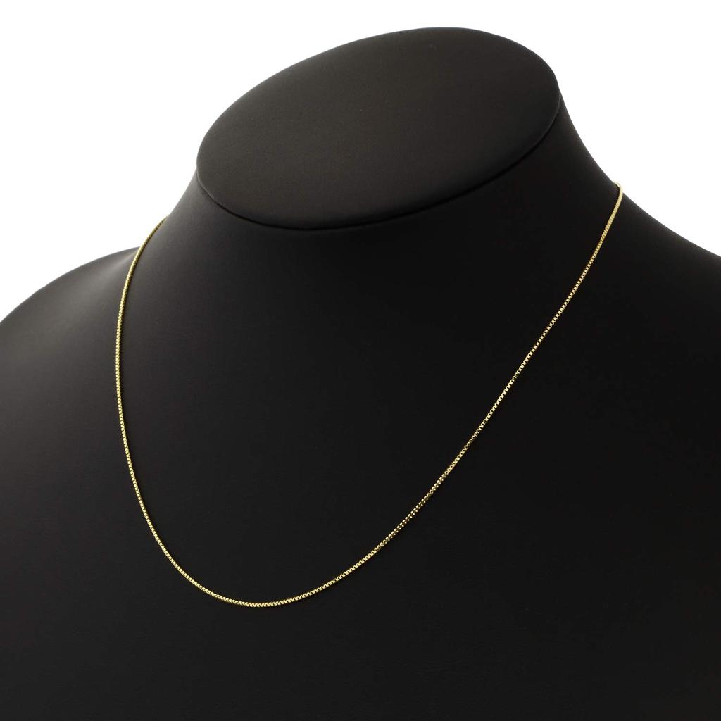 18K Gold Necklace K18 Venetian Chain 45cm Type Adjuster Width [Fairy Kallet] (Pin 0.8mm Approx. 2.2g)