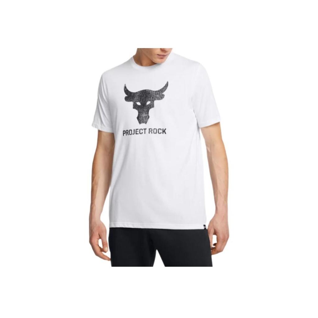 Under Armour Футболка с коротким рукавом Project Rock Payoff Graphic, мужская, белая 1383191-100