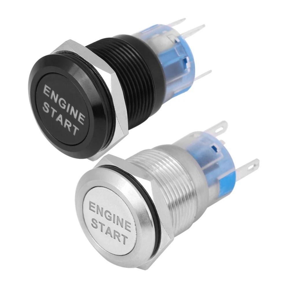 12V Waterproof Ignition Starter Switch Zinc-Aluminium Zinc Zinc Alloy Horn Button Switch Speaker Horn