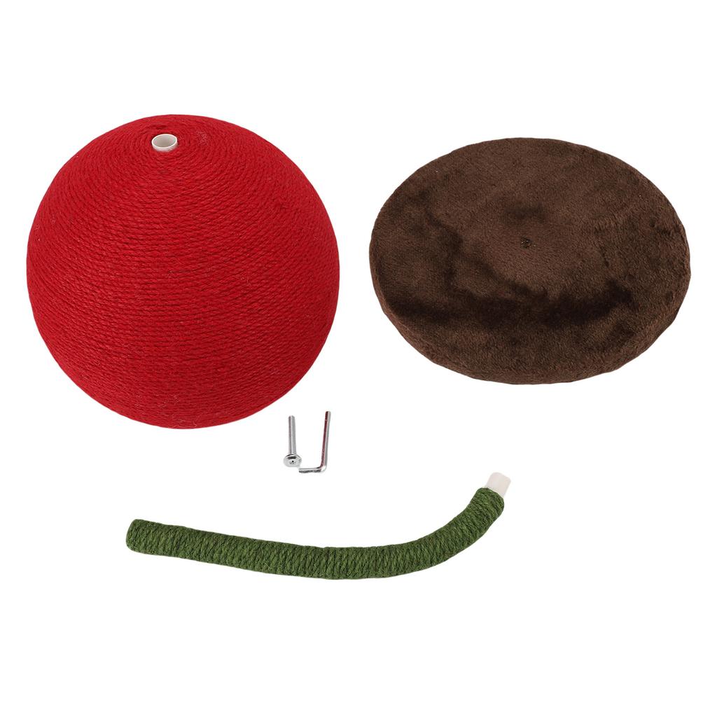 Cat Scratching Ball Jute Cute Look Space Saving Protect Furniture Abrasion Proof Cat Scratcher Post
