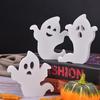 Halloween Ghost Ornament Freestanding Ghost Sign Tiered Tray Decoration Ghost Table Centerpiece for Halloween Fall Party