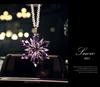 Goddess Style Crystal Snowflake Car Mirror Pendant - High-End Interior Ornament