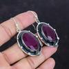 Faceted Kashmir Ruby Earring Real Gemstone Earrings Silver Jewelry Handmade Earring 925 Sterling Silver Earring Unique Earring Gifts For Her