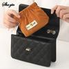 1PC Corduroy Clover Storage Bag Handheld Bag Bullet Storage Bag Lipstick Cosmetics Storage Bag Convenient Mini Wallet