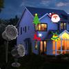 LED Projector Christmas Decorative Projection Lamp Rotating Projector Lights with Remote Control Waterproof Outdoor Lighting for Christmas Halloween