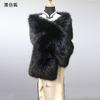 Womens Warm Faux Fur Shawl Wrap Winter Stage Performance Plus Size Wide Collar Cape Scarf