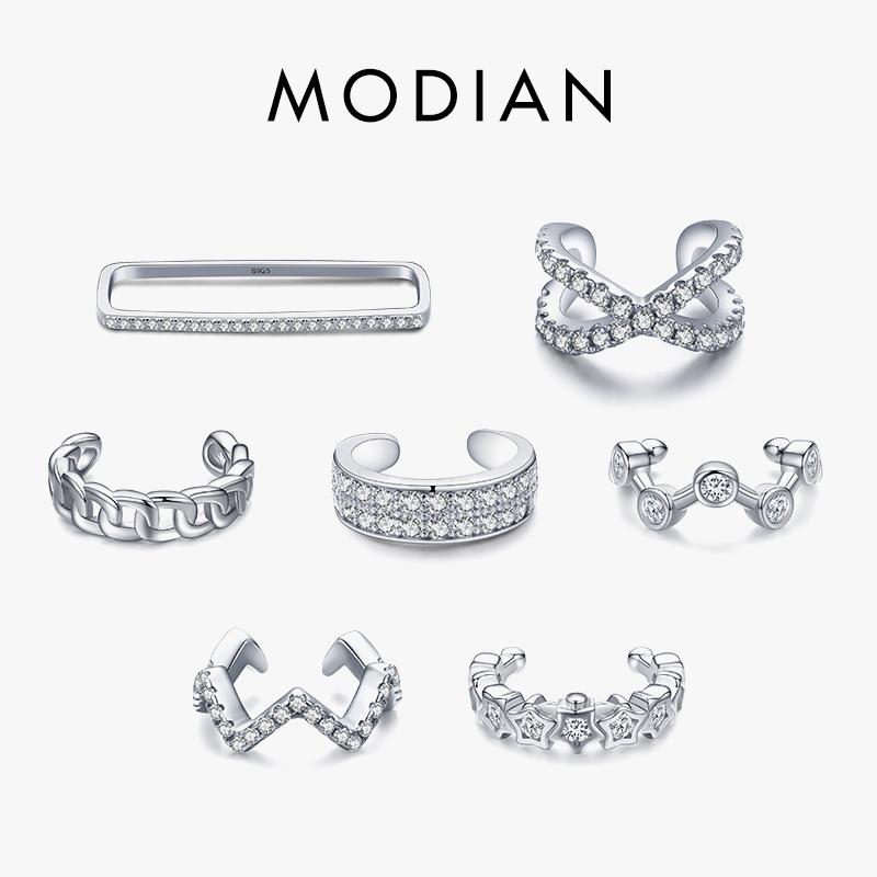 Modian 1 шт. Радужные серьги-каффы из стерлингового серебра 925 пробы, модные уникальные круглые крошечные серьги-клипсы для женщин и девочек, ювелирные аксессуары