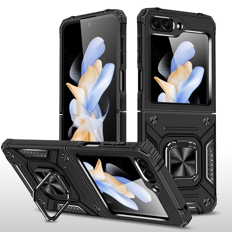 Anti-Shock Dual Layer Folding Bag Case for Samsung Galaxy Z Flip 5 Flip5 Zflip5 5G Fall Protecton Cover