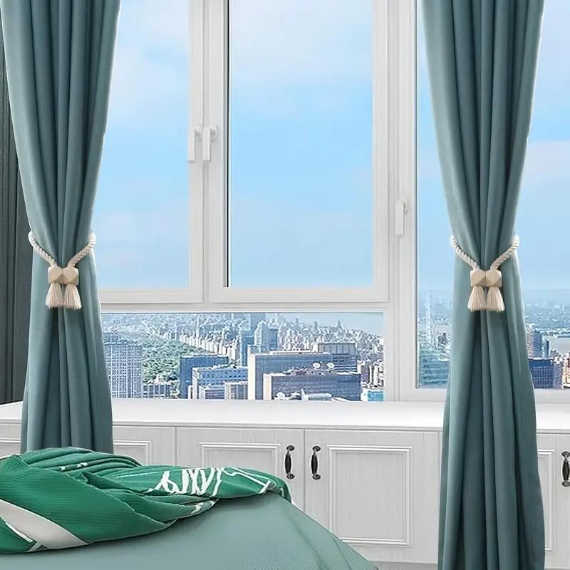 2 прочных магнитных подхвата для штор, подхваты для штор, подхваты для уличных штор, плетеные вручную подхваты для штор