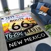 3D ретро ковер Route 66 Америка Историческая Мать-дорога для спальни, гостиной, дивана, дома, коврик для прихожей, Декор, Большой детский нескользящий коврик для пола