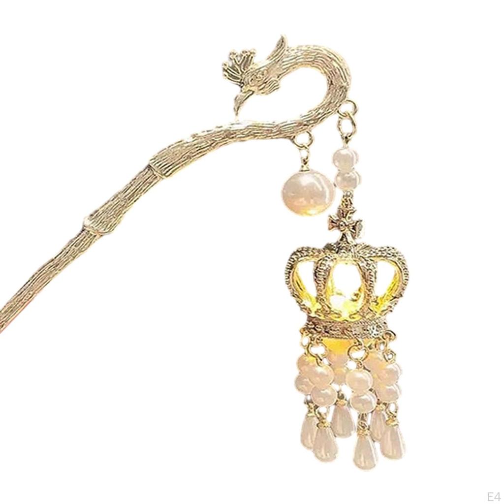 Китайские палочки для волос, фонарики, шпильки со светящимися заколками, светодиодные фонари, головной убор в винтажном стиле, классика