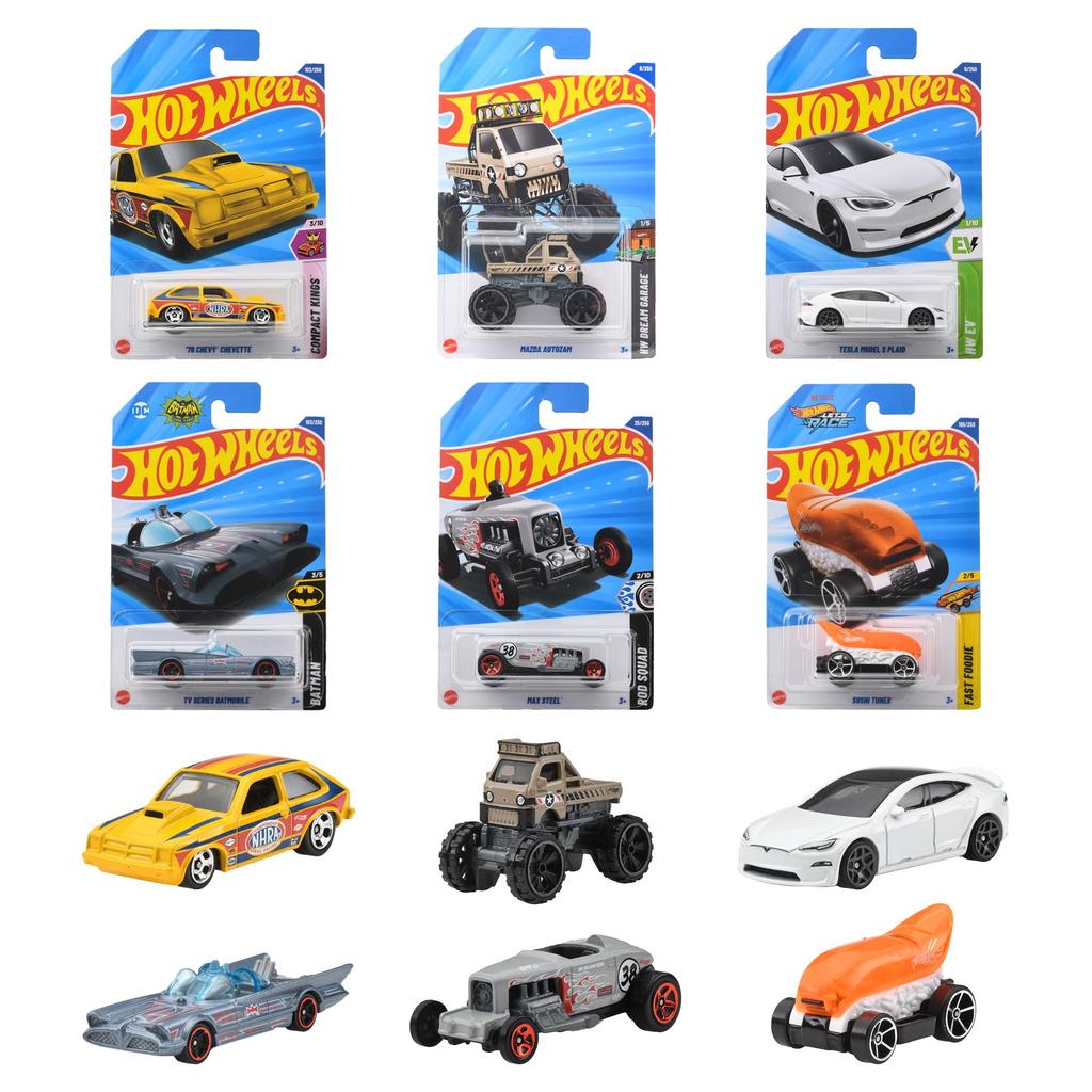 Hot Wheels Базовые машинки E Ассортимент Игрушка-транспорт Мини Возраст Машинки, Коробка на 36 машинок, 3+, Многоцелевой, 98PE-C4982