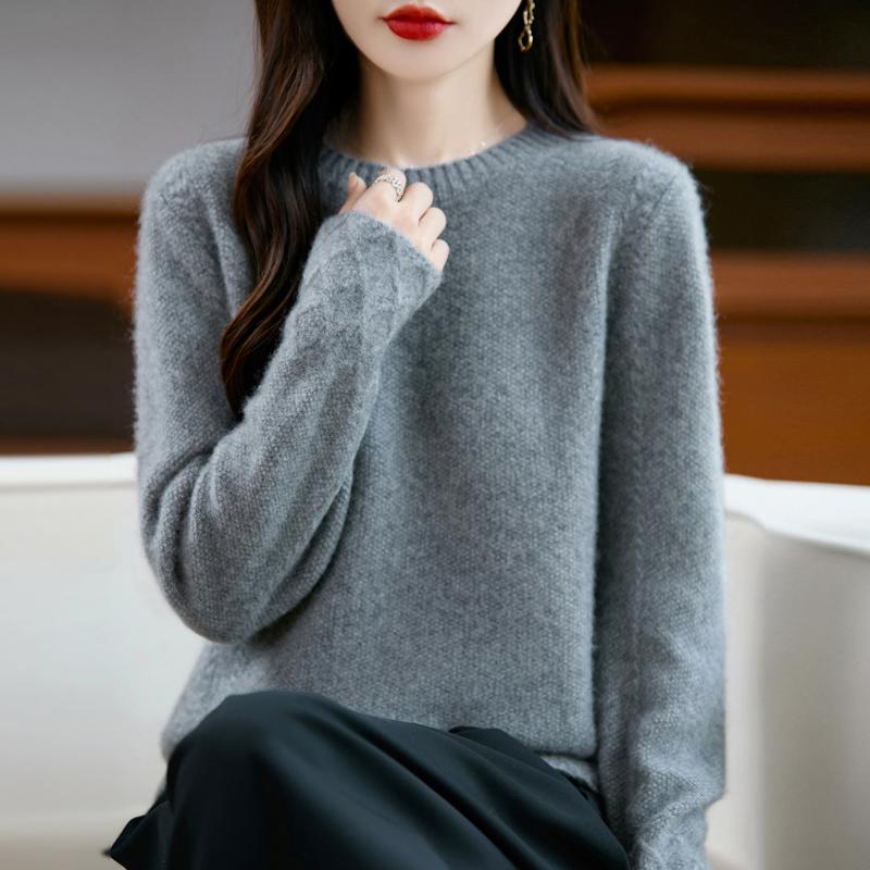 Женский кашемировый свитер Qinghe кашемир 30% кашемир 70% шерсть осенне-зимний пуловер теплый и модный