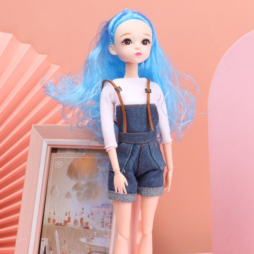 Голова куклы BJD 1/6 с золотисто-коричневыми черными волосами для 30см куклы, шарнирная, 3D глаза, красная европейская, DIY головной убор для аксессуаров антикварной куклы