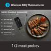 Беспроводной термометр для мяса Водонепроницаемый зонд Bluetooth Цифровой кухонный термометр с экраном отображения температуры и приложением