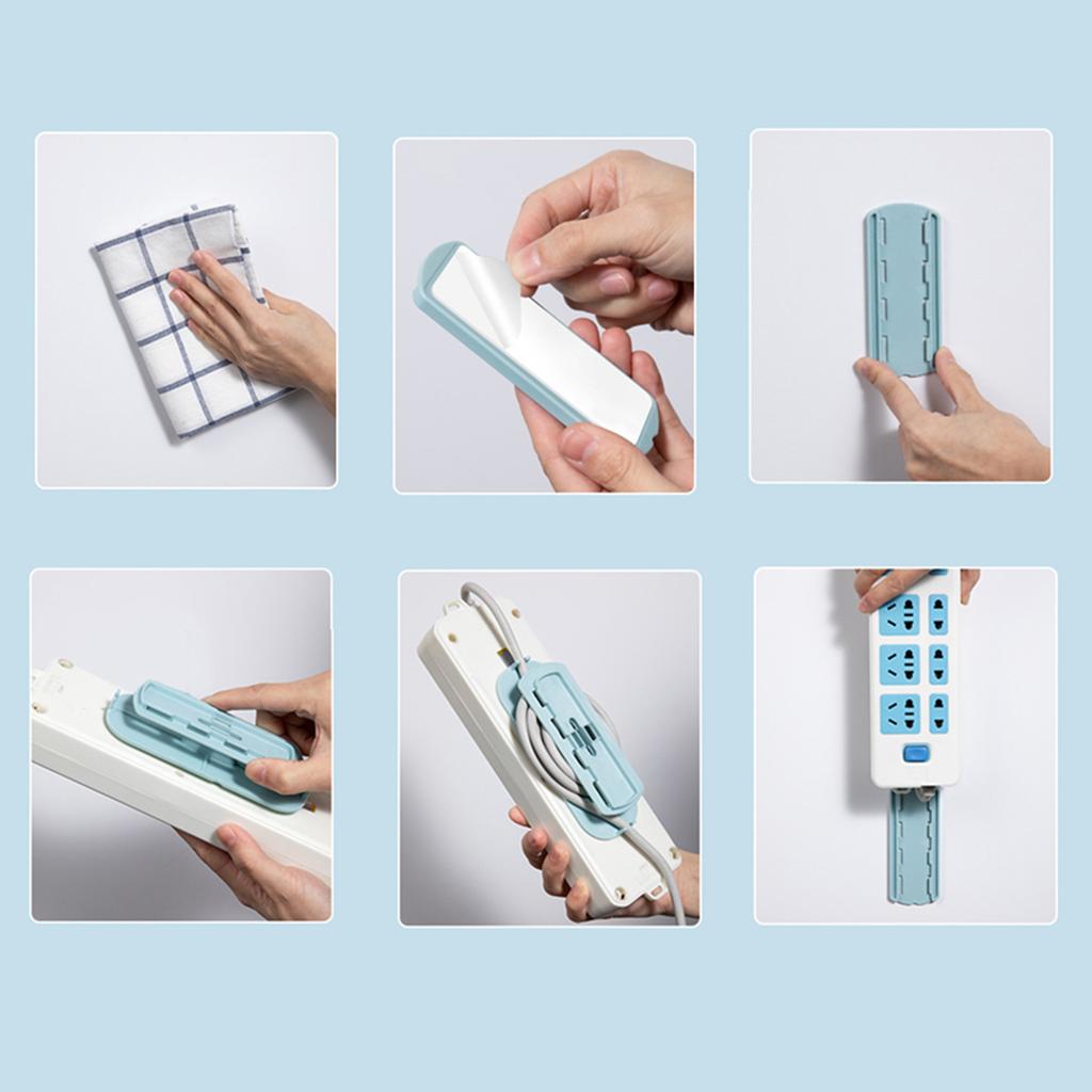 Самоклеящийся удлинитель, настольный держатель для розеток, фиксатор для кабеля, органайзер для проводов, настенный фиксатор для розеток, крючок для пульта дистанционного управления