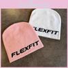 Simple Solid Color Letter Pattern Neutral Casual Warm Knitted Hat For Winter Chill