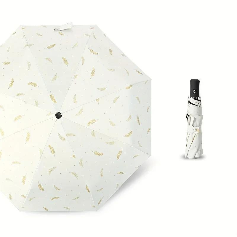 Полностью автоматический зонт, защита от солнца, защита от ультрафиолета, дождь или солнце, тройной виниловый зонт, дождь или солнце