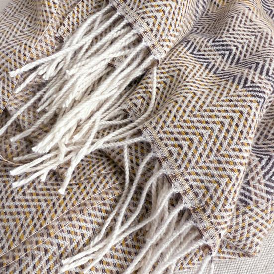 Women Scarf Striped Print Long Scarf Shawl with Tassel Trim Versatile Design Comfortable Shawl Wrap Fashion Accessories