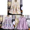 Korean Style Girl Summer Floral A Line Dress With Soft Fabric For Toddler Girls