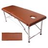 Massage Table Foldable Stainless Steel Bracket Soft PU Leather Spa Bed for Home Beauty Salon Hotel