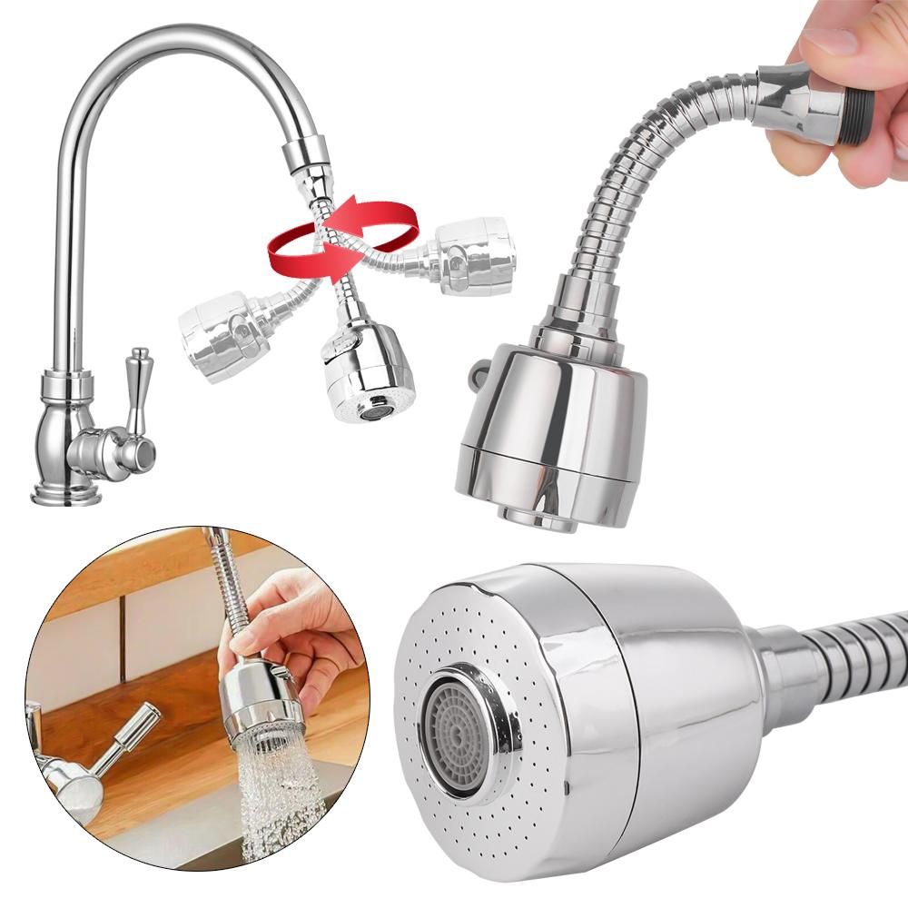Sink Filter Water Saving Kitchen Faucet Extender Faucet Nozzle 360 Degree Aerator Swivel Tap
