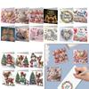 Diamond Art Cards DIY Diamond Painting Gift Card Handmade Diamond Art Christmas Cards Arts Crafts for Birthday Thanksgiving Day