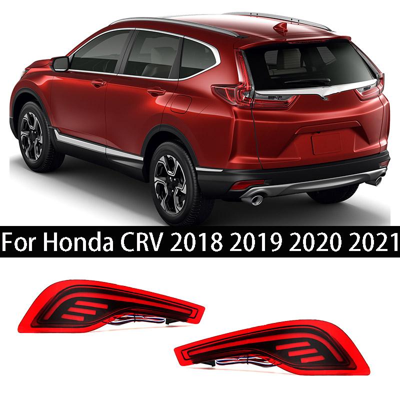 2pcs Rear Bumper Light Fog Lamp Bumper Light Brake Light For Honda CRV 2018 2019 2020 2021