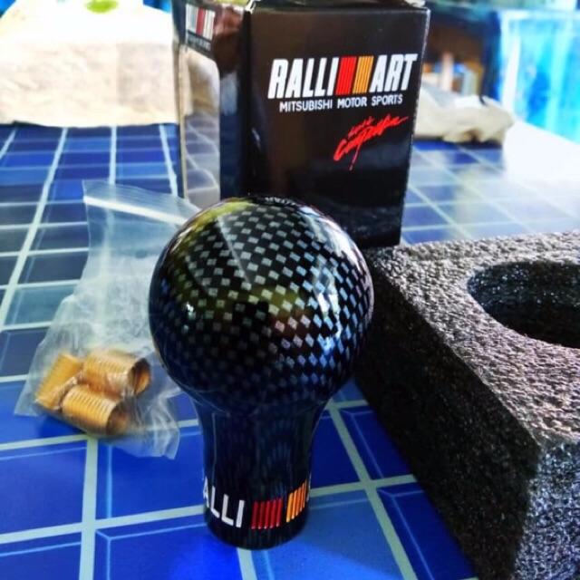 Ralliart Carbon Look Manual Transmission Gear Shift Knob For Mitsubishi