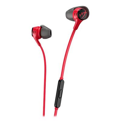 Игровые проводные наушники HyperX Cloud Earbuds 2, Красные, с встроенным микрофоном, Совместимы с Nintendo Switch, 2 года гарантии производителя, Идеально подходят для работы