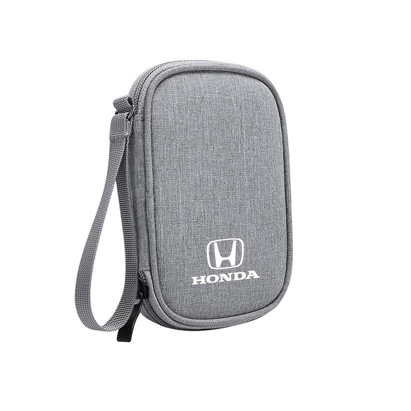 WDM2 Car Key Pack Auto Driver's License Phone Storage Bag For Honda civic accord fit jazz pilot CRV odyssey passport city shuttle HRV