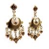 [D5672] - Brown 'Aliénor' Designer Earrings