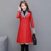 Утолщенное пальто из овечьего меха, женское осенне-зимнее пальто средней длины, тонкая ветровка из искусственного меха, женская прилив