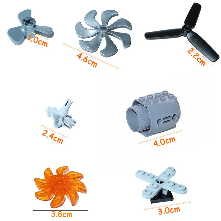 41530 2479 2460 87751 43122 43121 15790 6041 18753 Propeller Driven Aircraft Engine Building Up Block DIY Build Technical Assembles Brick