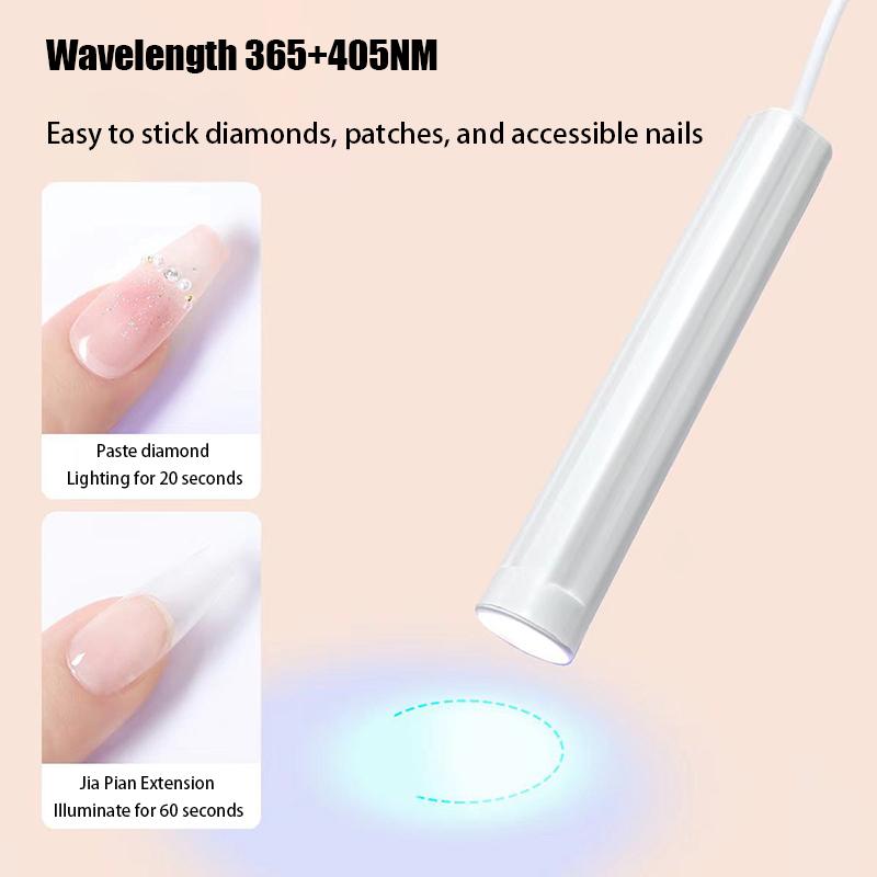 1 шт. портативная ручная мини-лампа для ногтей для гель-лака, быстросохнущая ручка-фонарик, USB-сушилка для ногтей, УФ-светодиодная лампа для ногтей